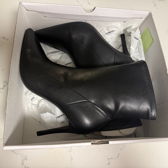 NWT #5 Sonoma Goods For Life Women's Dress High Heel Elegant Ankle Boots size 10 - Picture 7 of 7